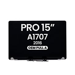 MacBook Pro 15" w/ Touch Bar (A1707 / Late 2016) LCD Assembly (SPACE GRAY) (OEM Pull A Grade)