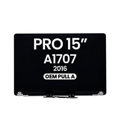 MacBook Pro 15" w/ Touch Bar (A1707 / Late 2016) LCD Assembly (SILVER) (OEM Pull A Grade)