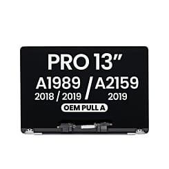 LCD Assembly (SILVER) (OEM Pull A Grade) for MacBook Pro 13" (A1989 / Late 2018 / Early 2019)(A2159 / Mid 2019)