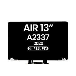 MacBook Air 13" Retina (A2337 / Late 2020) (M1) LCD Assembly (SILVER) (OEM Pull A Grade)