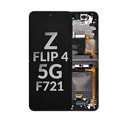 OLED Assembly with Frame for Galaxy Z Flip 4 5G (F721) (BLACK) (Pull A Grade)