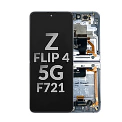 OLED Assembly with Frame for Galaxy Z Flip 4 5G (F721) (BLUE) (Pull A Grade)