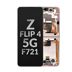 OLED Assembly with Frame for Galaxy Z Flip 4 5G (F721) (PINK GOLD) (Pull A Grade)