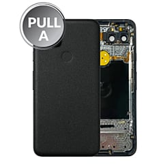 Housing Frame w/ Small Components Pre-Installed for Google Pixel 5 (JUST BLACK) (OEM Pull A Grade)