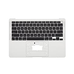 MacBook Air 13" (A2337 / Late 2020) Top Case w/ US Keyboard (SILVER) (OEM Pull B Grade)