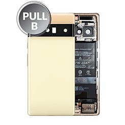 Housing Frame w/ Small Components Pre-Installed for Google Pixel 6 Pro (SORTA SUNNY) (OEM Pull B Grade)