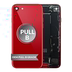 Purchase the red back housing frame for iPhone SE 2022, OEM pull B grade, with small components pre-installed.