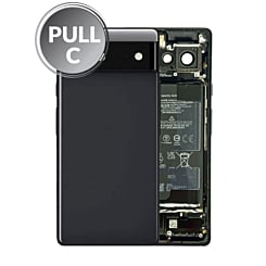 Housing Frame w/ Small Components Pre-Installed for Google Pixel 6 (STORMY BLACK) (OEM Pull C Grade)
