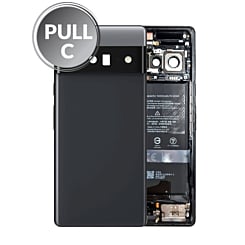 Frame with Small Parts Pre-Installed for Google Pixel 6 Pro (STORMY BLACK) (OEM Pull C Grade)