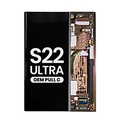 OLED Assembly with Frame for Galaxy S22 Ultra S908 (BURGUNDY) (Pull C Grade)