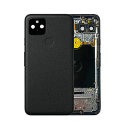 Housing Frame w/ Small Components Pre-Installed for Google Pixel 5 (JUST BLACK) (OEM Pull D Grade)