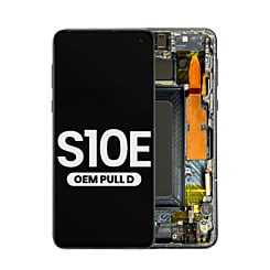 OLED Assembly with Frame and Small Parts for Galaxy S10E (PRISM BLACK) (Pull D Grade)