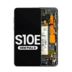OLED Assembly with Frame, Small Parts and Battery for Galaxy S10E (G970) (PRISM BLACK) (Pull D Grade)