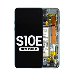 OLED Assembly with Frame, Small Parts and Battery for Galaxy S10E (G970) (PRISM BLUE) (Pull D Grade)