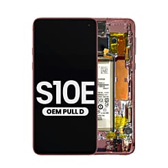 OLED Assembly with Frame, Small Parts and Battery for Galaxy S10E (G970) (FLAMINGO PINK) (Pull D Grade)