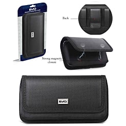EVO 7.2" Horizontal Magnetic Nylon Cell Phone Belt Clip Pouch (Only Ground Shipping)