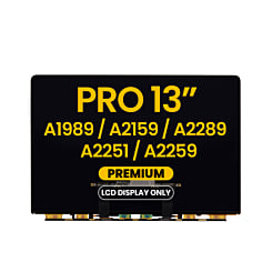 LCD Display Only (Premium) for MacBook Pro 13" / Pro 13" Retina (A1989 / A2159 / A2289 / A2251 / A2259) (All Years)
