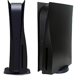 Faceplate Cover (BLACK) (2 Piece Set) for PlayStation 5 Disc Edition (Only Ground Shipping)