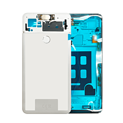 Housing Frame w/ Small Components Pre-Installed for Google Pixel 2 XL (NO LOGO) (WHITE)