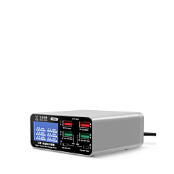 QianLi Mega-Idea PQ687 87W Fast Charging Digital Display Desktop Power Supply - 6 Ports (Not Returnable)