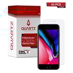 QUARTZ Clear Tempered Glass for iPhone 8 Plus / 7 Plus / 6s Plus / 6 Plus (Pack of 50)