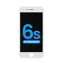 LCD Assembly with Steel Plate for iPhone 6S (White) (Aftermarket / QV6)
