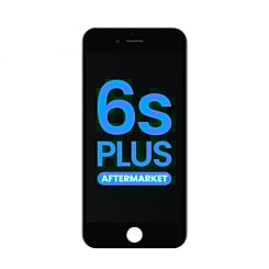 LCD Assembly with Steel Plate for iPhone 6S Plus (Black) (Aftermarket / QV6)