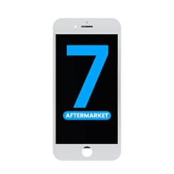 LCD Assembly with Steel Plate for iPhone 7 (White) (Aftermarket / QV6)