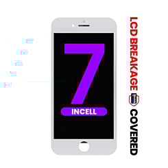 LCD Assembly with Steel Plate for iPhone 7 (White) (Aftermarket Incell / QV7) (Exclusive LCD Breakage)