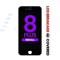 LCD Assembly with Steel Plate for iPhone 8 Plus (Black) (Aftermarket Incell / QV7) (Exclusive LCD Breakage)