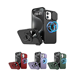 Ring Stand Case & Camera Lens Sliding Cover for iPhone 11 (Only Ground Shipping)
