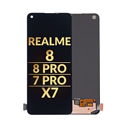 Realme 8 pro / Realme 8 / Realme 7 Pro / Realme x7 OLED Assembly (BLACK) (Premium/Refurbished)