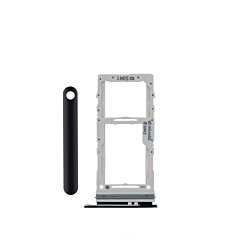 Dual Sim Card Tray for Galaxy S20 Ultra / S20 Plus / S23 (COSMIC BLACK)