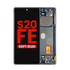 OLED Assembly with Frame for Galaxy S20 FE (G780) (CLOUD NAVY) (Aftermarket OLED)