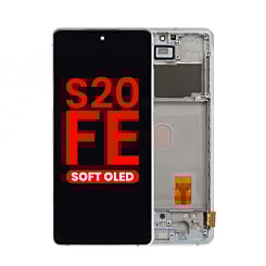 OLED Assembly with Frame for Galaxy S20 FE (G780) (CLOUD MINT) (Aftermarket OLED)