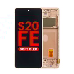 OLED Assembly with Frame for Galaxy S20 FE (G780) (CLOUD ORANGE) (Aftermarket OLED)