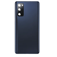 Back Glass with Camera Lens and Adhesive for Galaxy S20 FE (NO LOGO) (CLOUD NAVY)