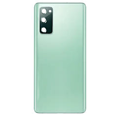Back Glass with Camera Lens and Adhesive for Galaxy S20 FE (NO LOGO) (CLOUD MINT)