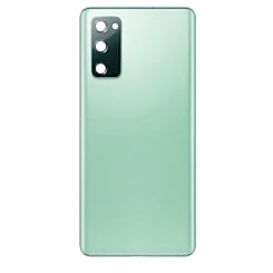 Back Glass with Camera Lens for Galaxy S20 FE (US / International) (Service Pack) (Cloud Mint)