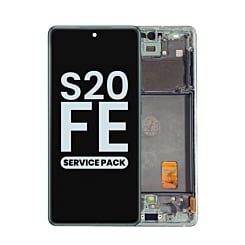 OLED Assembly with Frame for Galaxy S20 FE G780 (CLOUD MINT) (Service Pack)