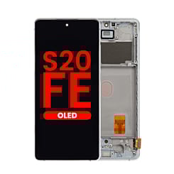 OLED Assembly with Frame for Galaxy S20 FE (G780) (CLOUD MINT) (Aftermarket OLED)