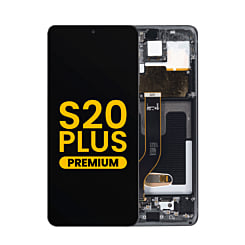OLED Assembly with Frame for Galaxy S20 Plus 5G (G985 / G986) (COSMIC BLACK) (Premium)