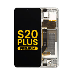 OLED Assembly with Frame for Galaxy S20 Plus 5G (G985 / G986) (CLOUD WHITE) (Premium)