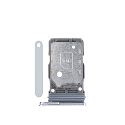 Dual Sim Card Tray for Galaxy S21 Ultra / S21 Plus / S21 (SILVER)