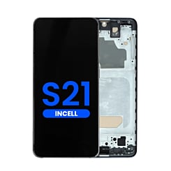 LCD Assembly with Frame for Galaxy S21 (G991) (PHANTOM BLACK) (Aftermarket Incell)