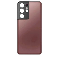 Back Glass with Camera Lens for Galaxy S21 Ultra (Service Pack) (Phantom Bronze)