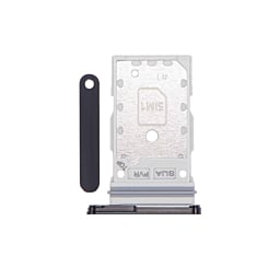 Dual Sim Card Tray for Galaxy S22 / S22 Plus (BLACK)