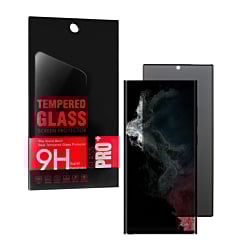 Privacy Tempered Glass for Galaxy S22 Ultra (Case Friendly / Anti-Spy / 1 Piece)