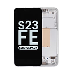 OLED Assembly with Frame for Galaxy S23 FE 5G (S711) (CREAM) (Service Pack)
