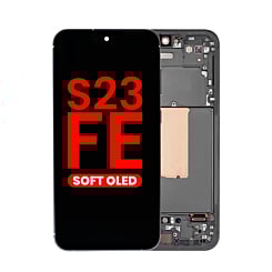 OLED Assembly with Frame for Galaxy S23 FE 5G (S711) (GRAPHITE) (Aftermarket OLED)